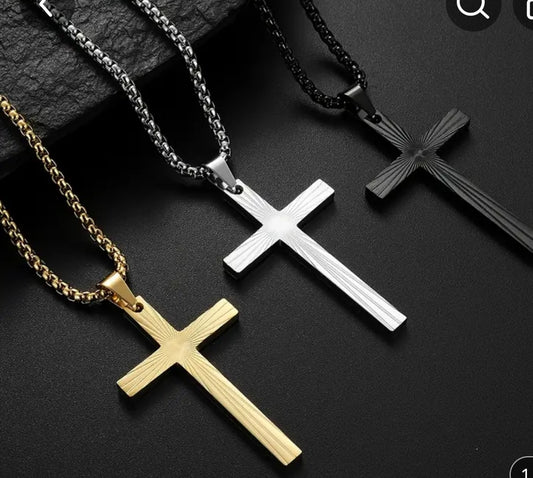 Black Cross Necklace